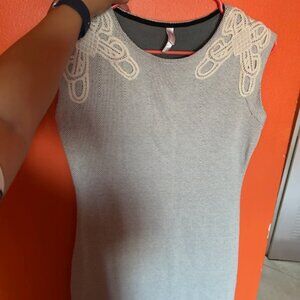 Gray Sleeveless Mini Xhilaration Dress